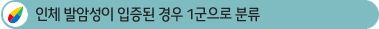 ÀÎü ¹ß¾Ï¼ºÀÌ ÀÔÁõµÈ °æ¿ì 1±ºÀ¸·Î ºÐ·ù