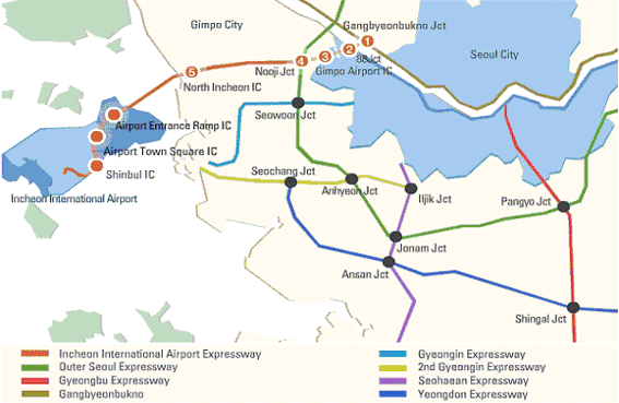 From Inchon internatonal airport