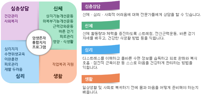 암생존자 통합지지 프로그램 이미지