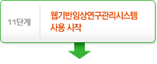 11단계- 웹기반임상연구관리시스템 사용 시작↓